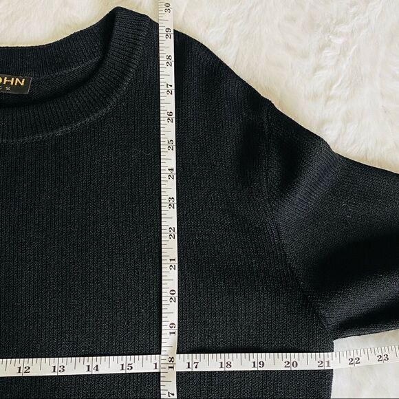 ST.John basics black Santana knit sweater size S - Picture 5 of 6